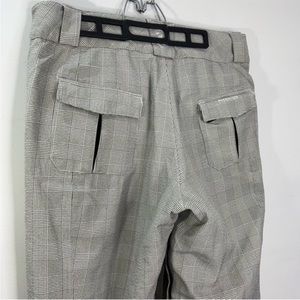 Columbia L Plaid White and Black Ski Pants Women